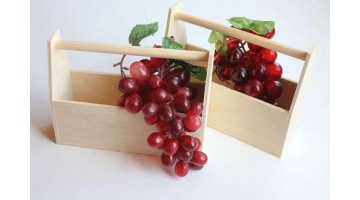 Ящик деревянный декоративный с ручкой 17*13*6см, шт