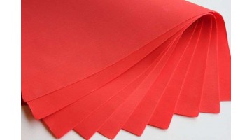 Фоамиран EVA алый 1мм, 50*50см, лист