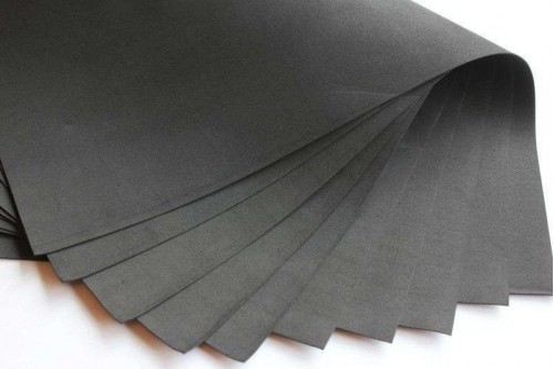 Фоамиран EVA чёрный 1мм, 50*50см, лист