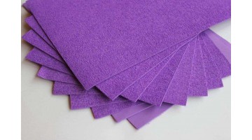 Махровый фоамиран сиреневый 2мм, 20*30см, лист