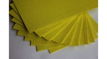 Махровый фоамиран жёлтый 2мм, 20*30см, лист