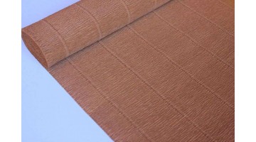 Гофрированная бумага 567 светло-коричневая, рулон