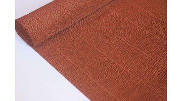 Гофрированная бумага 568 коричневая, рулон