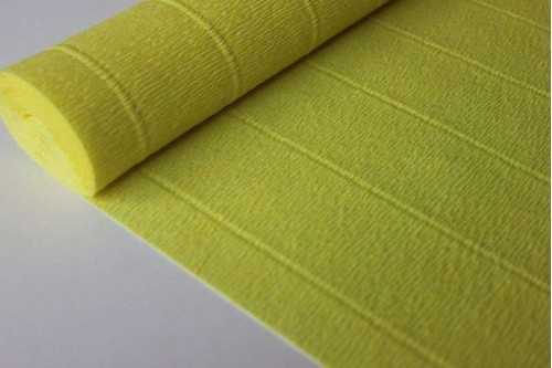 Гофрированная бумага 574 жёлтая, рулон