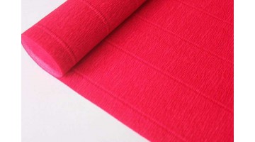 Гофрированная бумага 582 светло-вишнёвая, рулон