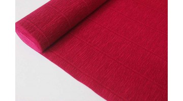 Гофрированная бумага 584 вишнёво-малиновая, рулон