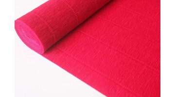 Гофрированная бумага 586 вишнёвая, рулон