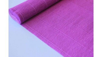Гофрированная бумага 590 ярко-сиреневая, рулон