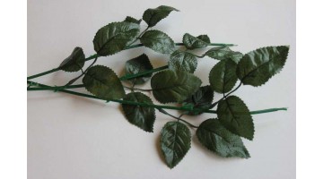Искусственная зелень Ветка розы 40см, шт