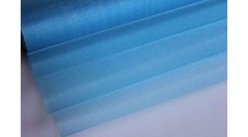 Органза-снег голубая 70см*10м, рулон 