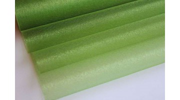 Органза-снег оливковая 70см*10м, рулон 