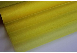Органза-снег желтая 70см*10м, рулон 