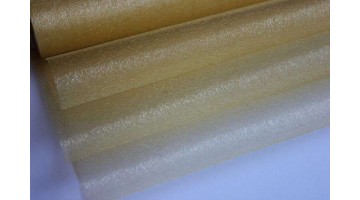 Органза-снег золото 70см*10м, рулон 