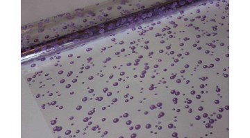 Плёнка с рисунком Пузыри сиреневая 70см х 8м, рулон