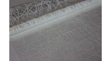 Плёнка с рисунком Сизаль белая 70см х 8м, рулон