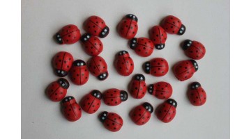 Божья коровка для декора 1,5см, 100 шт