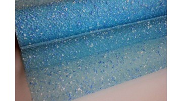 Сетка Снег бирюзовая 52см, 4,5метра