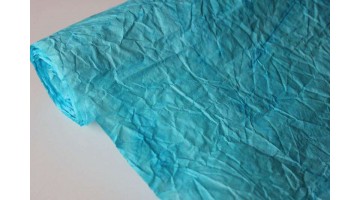 Жатая бумага эколюкс Астрид бирюзовая 70см х 5м, рулон