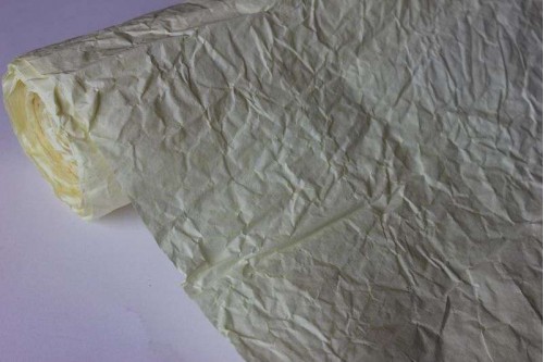 Жатая бумага эколюкс Астрид кремовая 70см х 5м, рулон
