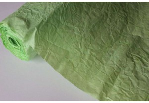 Жатая бумага эколюкс Астрид светло-зелёная 70см х 5м, рулон