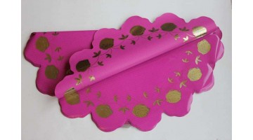 Салфетка Картопак Розочка d60см (40 мкм) фуксия, шт