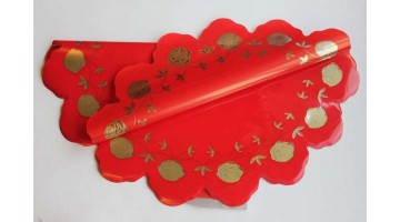 Салфетка Картопак Розочка d60см (40 мкм) красная, шт