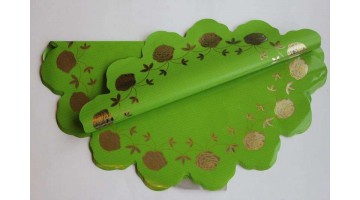 Салфетка Картопак Розочка d60см (40 мкм) салатовая, шт