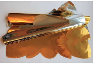 Салфетка металл PL бабочка 60х60см золотая, шт