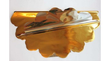 Салфетка металл PL круглая d60см золотая, шт