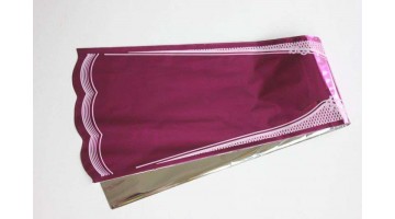 Упаковка для цветов пакет конус на 1 розу 21/80см малиновый, шт