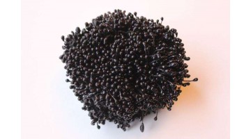 Тычинки чёрные 3мм, 320 нитей