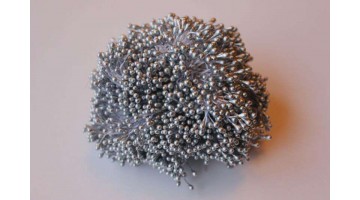 Тычинки серебро 3мм, 320 нитей