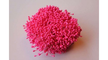 Тычинки ярко-розовые 3мм, 320 нитей