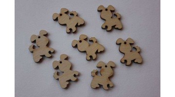 Заготовка из фанеры Щенок 3см, шт