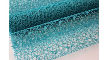 Сетка ажурная голубая 50см*4,5м, рулон