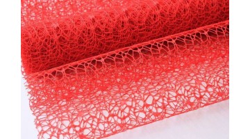 Сетка ажурная красная 50см*4,5м, рулон