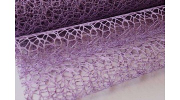 Сетка ажурная сиреневая 50см*4,5м, рулон