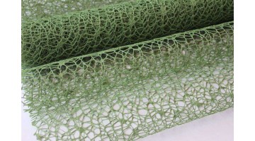 Сетка ажурная зелёная 50см*4,5м, рулон