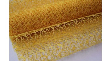 Сетка ажурная жёлтая 50см*4,5м, рулон