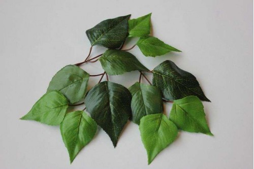 Искусственная зелень Листья берёзы 5-7см, шт