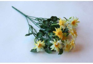 Искусственные цветы Букет полевых цветов Ромашки жёлтые 33см, шт