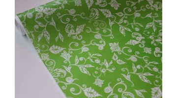 Крафт бумага Сказочная гжель салатовая 40гр/м2 70см, рулон