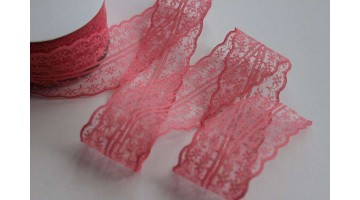 Кружево капрон коралловое, 45мм*13м 