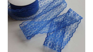 Кружево капрон синее, 45мм*13м 