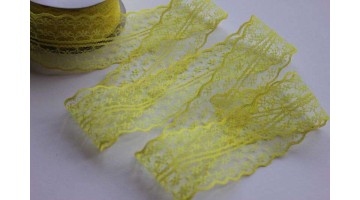 Кружево капрон жёлтое, 45мм*13м 