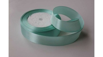 Атласная лента голубая, 25мм*23м