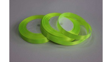 Атласная лента лимонная, 12мм*23м