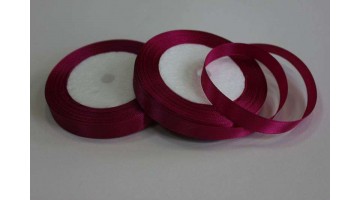 Атласная лента малиновая, 12мм*23м