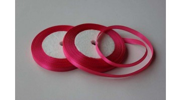 Атласная лента малиновая, 6мм*23м