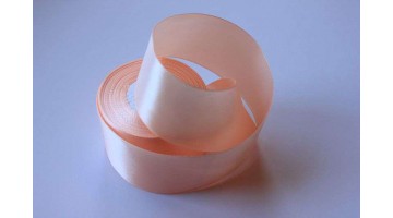 Атласная лента персиковая, 50мм*23м